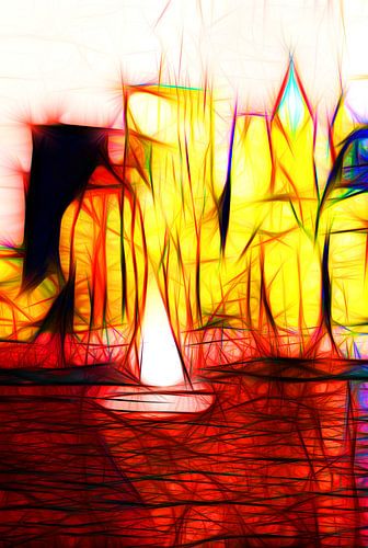 Skyline van New York City(Manhattan van Karl-Heinz Lüpke