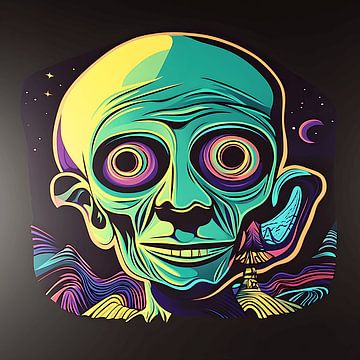 Gardien néon du monde de la pensée sur Vythryd Arts