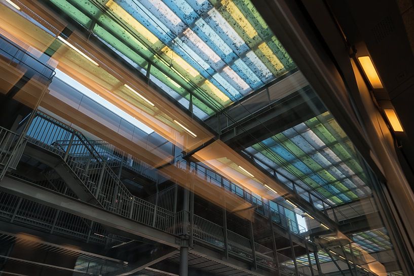 Plafond dans la gare d'Ostende par Christophe Fruyt