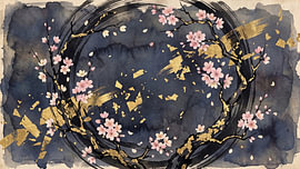 Enso Sakura Midnight Gold sur Siti Zuliana