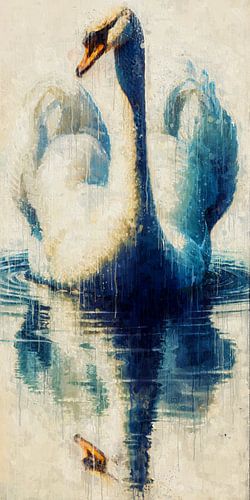 Painted Elegant Swan