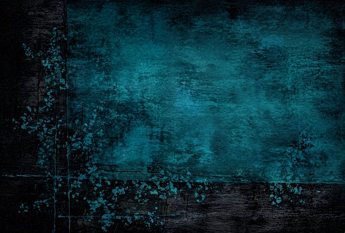 Petrol Blue Abstract – Powerful Silence