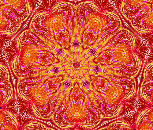 Wild Flower (Retro figure in red and orange)