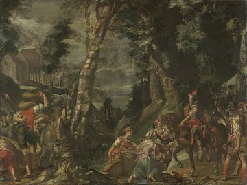 De ontmoeting tussen David en Abigail, Joachim Wtewael