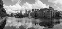 Binnenhof Den Haag met Hollandse luchten van Arthur Scheltes thumbnail