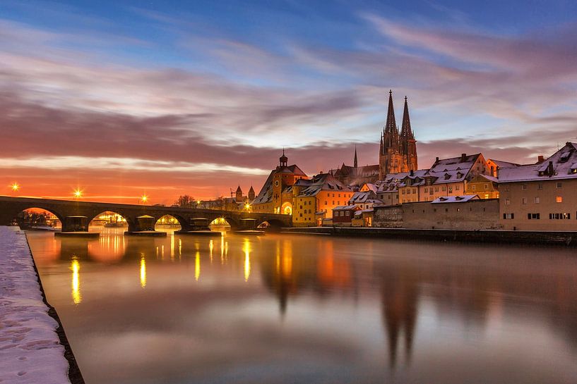 Regensburg bei Sonnenaufgang von Thomas Rieger