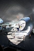Stationshal Arnhem van binnen uit.