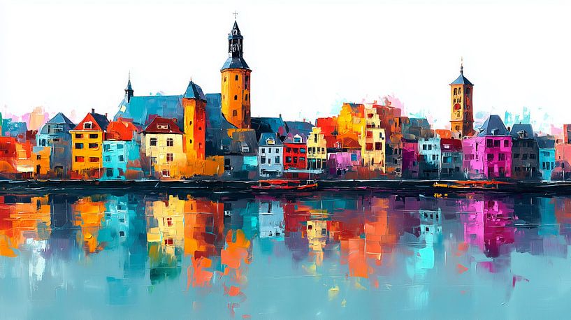 Maastricht Panorama - Expressionist style by MArt