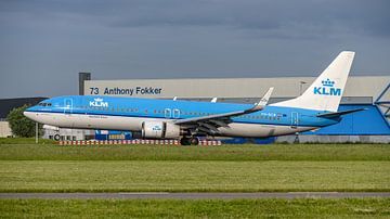 KLM Boeing 737-800 passagiersvliegtuig.