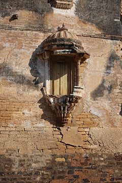 Geschnitztes Fenster des Prag-Mahal-Palastes von Frank Photos