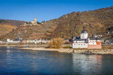 Burg Rheingarfenstein und Burg Gutenfels bei Kaub