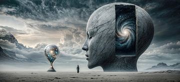 Het universum in de geest van Klaus Tesching - Art-AI