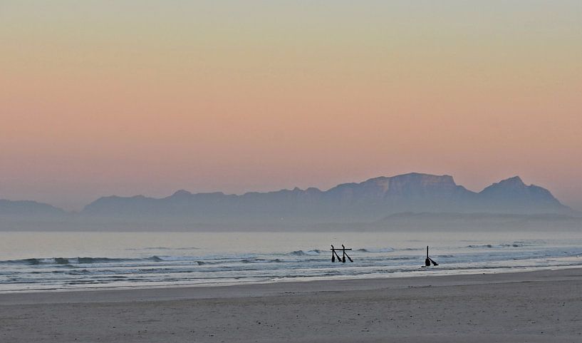 magnifique lever de soleil sur False Bay à Strand par Werner Lehmann