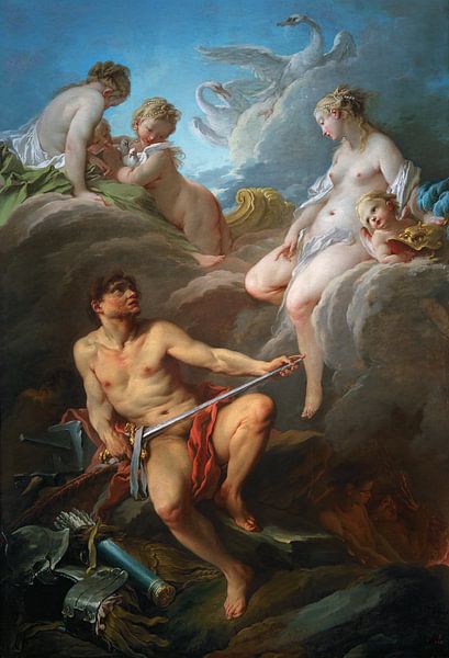 François Boucher. Venus vraagt ​​Vulcan wapens voor Aeneas van 1000 Schilderijen