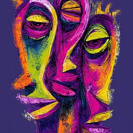 Farbenfrohe Ausdrucksformen vereinen sich von ARTEO Gemälde