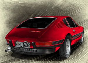 VW SP2 do Brasil en vieux rouge
