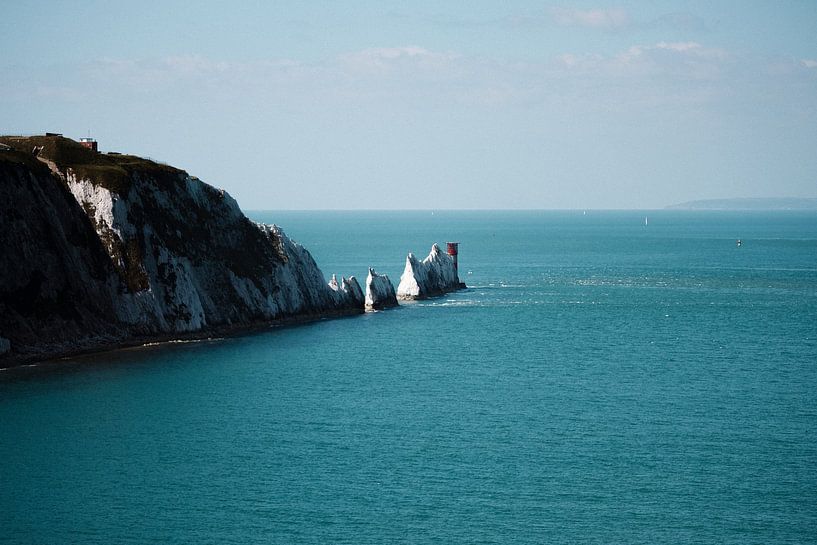 Nature photography | White rocks in blue sea by AIM52 Shop