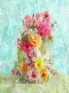 Ein Turm aus Blumen