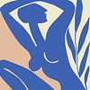 Blauer Akt im Stil von Matisse von Frank Daske | Foto & Design