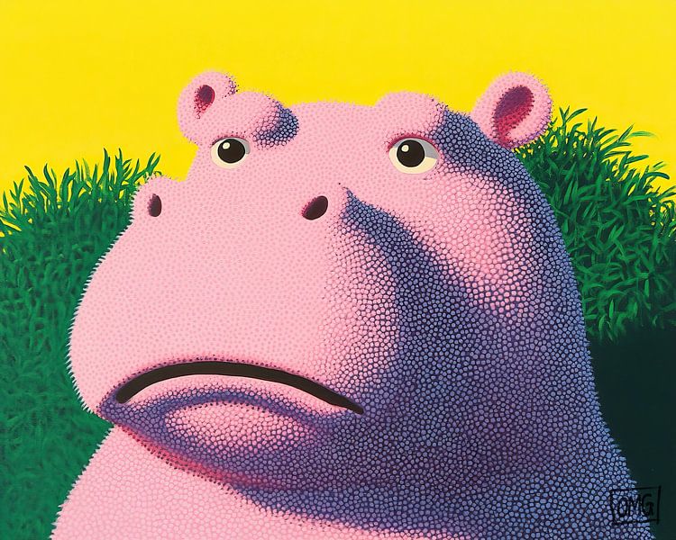 Pink Pondering Giant van OMG Art