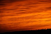 Zonsondergang met Saharastof in het hooggebergte