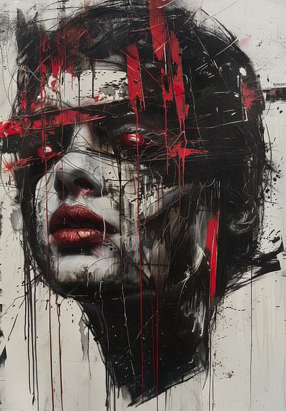 Bust Graffiti Abstract by RSX Creative
