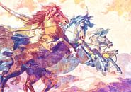Horses running wild by Studio Mirabelle thumbnail