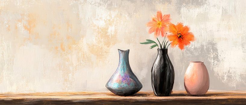 Boeketten in stijlvolle vazen van Poster Art Shop