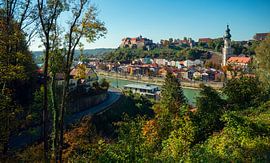 Burghausen an der Salzach von altmodern