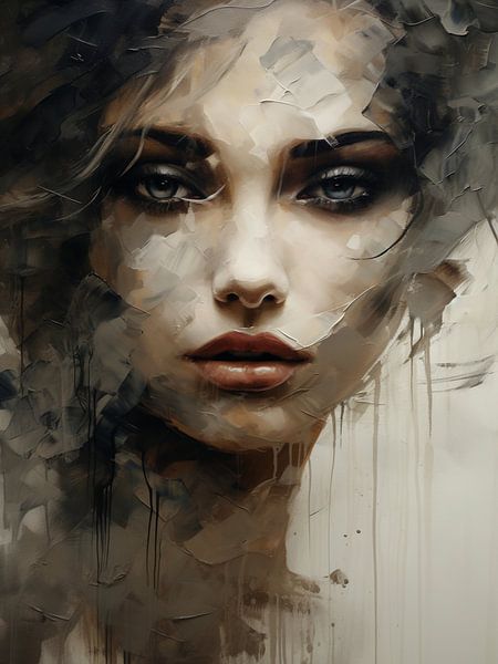 Modern Abstract Portret van SPEQ ART