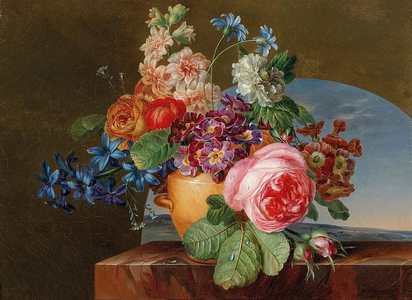 Eine Vase mit Blumen, Gerard van Spaendonck von Meisterhafte Meister