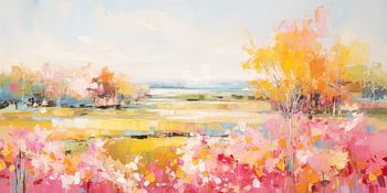 Frühlingslicht über den Feldern