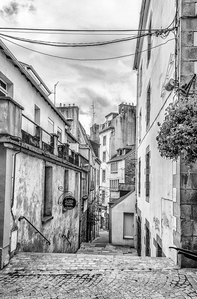 Straatje in Morlaix(Bretagne) von Don Fonzarelli