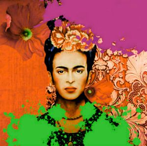 Frida Splash Pop Art PUR 1 van Felix von Altersheim