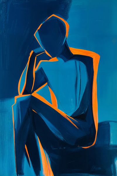 Thoughtful figure by Poster Art Shop