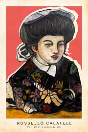 Portrait of a Japanese girl by Miquel Rossello Calafell