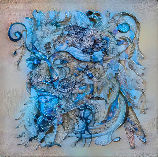 Birds-turlte beach, series Faces by Mathilde Art, by Mirjam Zunnebeld