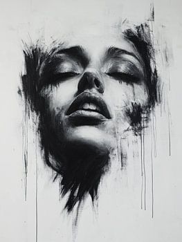 Modernes abstraktes Porträt