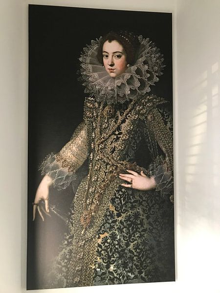 Customer photo: Queen Elizabeth of Bourbon, on canvas