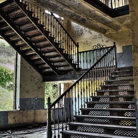 Escalier de la prison d'Urbex sur Dyon Koning