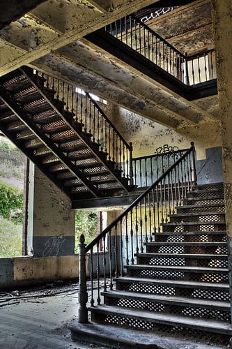 Escalier de la prison d'Urbex sur Dyon Koning