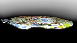 glassfusing "plateau" by Hans van der Putten