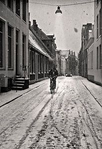 Winter in Groningen van Fons Bitter
