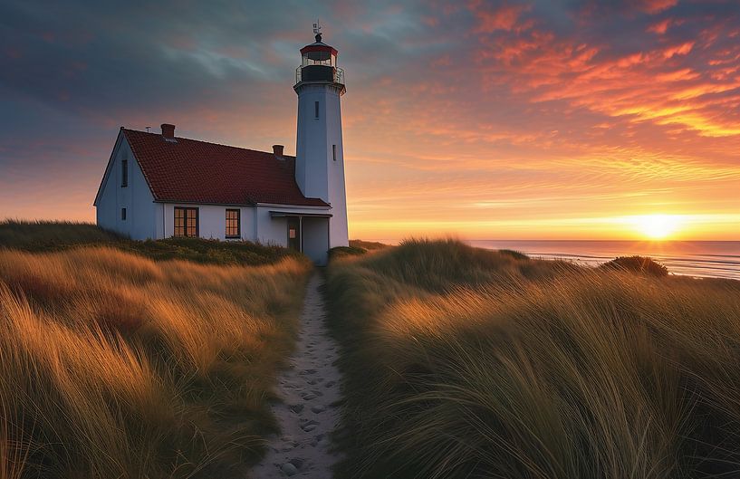 Leuchtturm in Neuseeland von fernlichtsicht