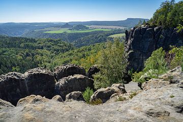 Breite Kluft Aussicht, Elbsandsteingebirge 1
