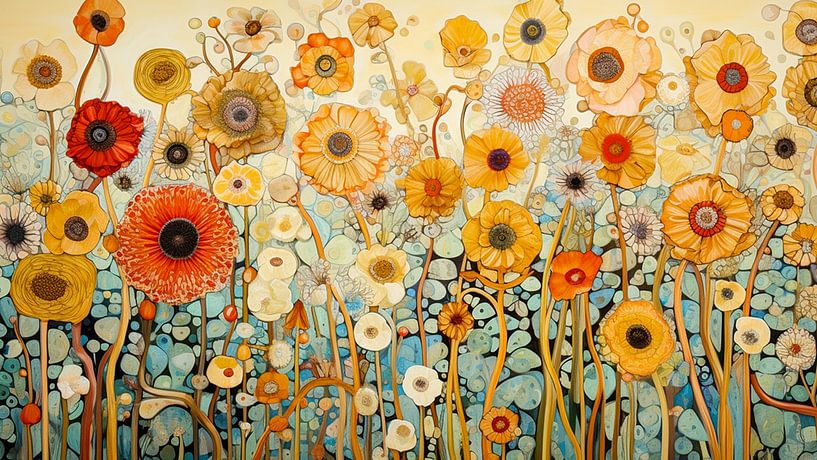 Fleurs de style Art nouveau par True Nature Art