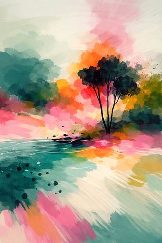 Stilte in een uitbarsting van kleur