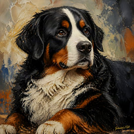 Berner Sennenhund von Johannas Art Creations