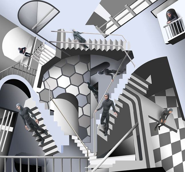 L'escalier d'Escher par Dray van Beeck