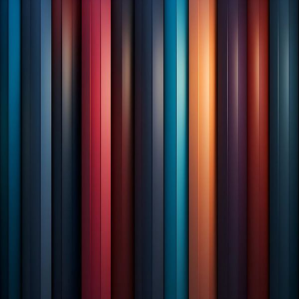 Abstrakte Farbpalette aus Linien von PixelPrestige